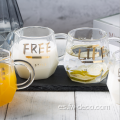 Top de calcomanía de oro Borosilicate Daily Milk Cup